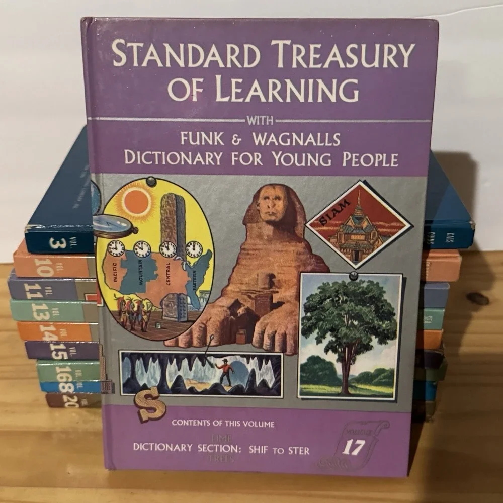 Funk & Wagnalls Standard Treasury of Learning 1960 Vintage Book Set 10 Volumes